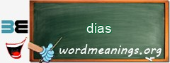 WordMeaning blackboard for dias